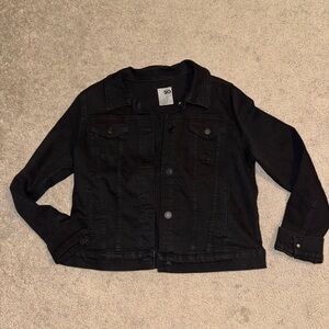 SO Black Denim Jacket for Women